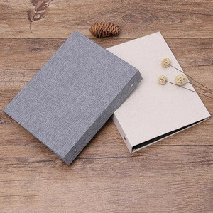 Photo Album Self Adhesive,Scrapbook Album for Wedding/Family, Linen Cover DIY Gift Magnetic Photo Book 60 Pages wholesale