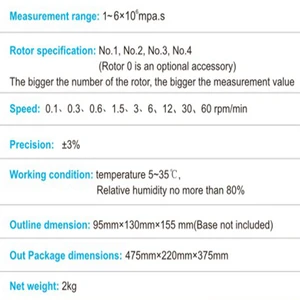 Physical Measuring Instruments digital rotary liquid viscometer