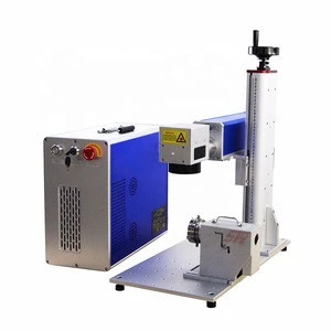 pigeon ring 3d yag fabric led bulb fiber laser marking machine with rotary for pvc pipe plastic bottle bird leg bands jeans