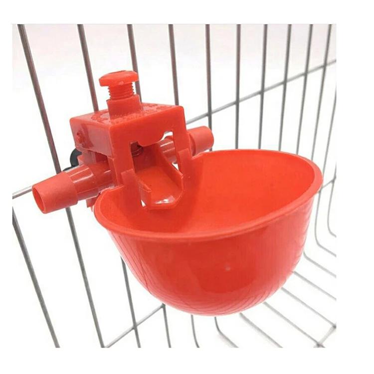 Pigeon Waterer Chicken Water Drinker Cup, Low Price PVC Tee Fittings Pigeon Quail Chick Drinker Bowl LMB-09