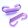 Pink &amp; Blue &amp; Purple Custom Manicure Pedicure Nail Art Care Cleaning Tools Plastic Handle Small Nail Dust Brush