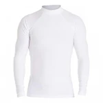 plain white long sleeve custom made rash guard