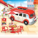 Plastic fast food pretend play set toy hamburger kids cooking kitchen toys