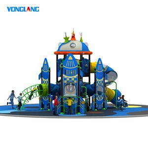 Plastic Preschool Park Slide Playhouse Outdoor Playground Equipment For Playground