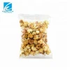Plastic resealable clear microwave caramel popcorn packaging bag