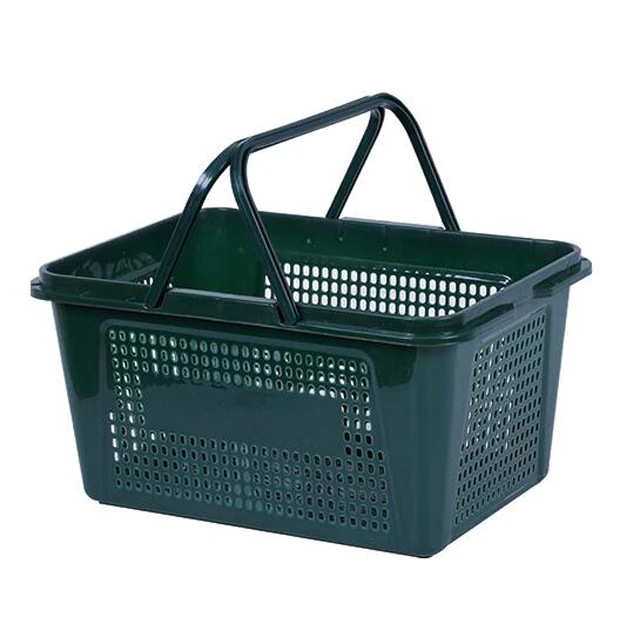 Plastic Supermarket Shopping Basket  with handle