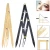 Import PMU Makeup Body art Accessories Measuring Tools Golden ratio ruler sticker eyebrow stencil from China