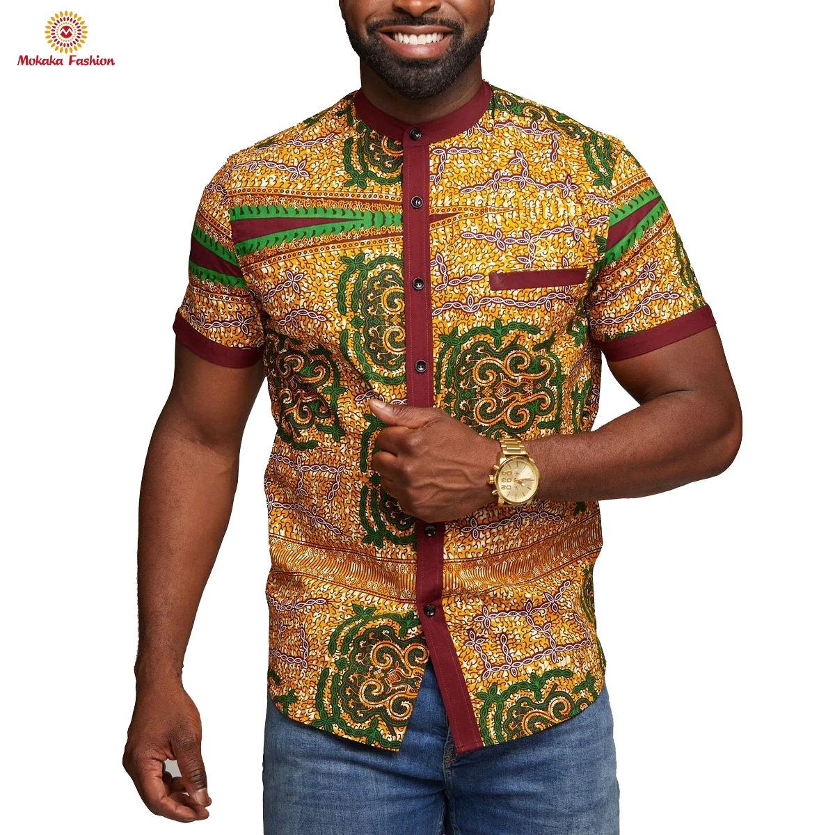 Popular and fashion men african shirt clothes man Competitive Price