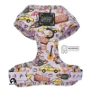 Popular Custom Design Dog Harness with Matching Collar Leash Bow Tie and Bandana Set Neoprene Reversible Dog Harness Vest