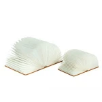 Popular Leather Cover Adjustable Book Shaped Lamp Reading Night Light Folding Led Book Lighting Colorful Home Decor