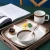 Import Porcelain Square Dish Healthy Separation 3 three grid Plate, Arcopal Creative Food-Grade Ceramic Food Divider Plates Dishes from China