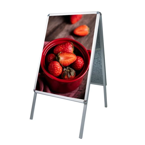 Portable Double Side Sign Advertising Board Frame Sidewalk Sign Poster Display Stand