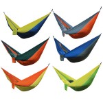 Portable Outdoor Hammock 2 Person Camping Hiking Travel Kits Garden Leisure Hammock 6 Colors Parachute Hammocks