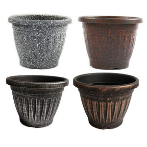 PP Material Hot Sell Spray Round Outdoor Garden Indoor Plant Pots Nursery Plastic Pot