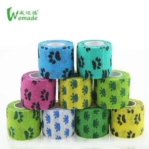 Prairie Horse Supply Vet Wrap Self Adherent Cohesive Bandage 2/3/4 Inches Wide x 15 Feet Assorted Colors/Paws/Patterns