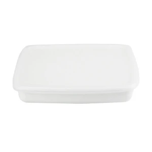 Premium Quality White Enamel Porcelain Square Plates