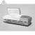 Import Professional 18 gauge steel white crepe interior metal funerary coffin from China