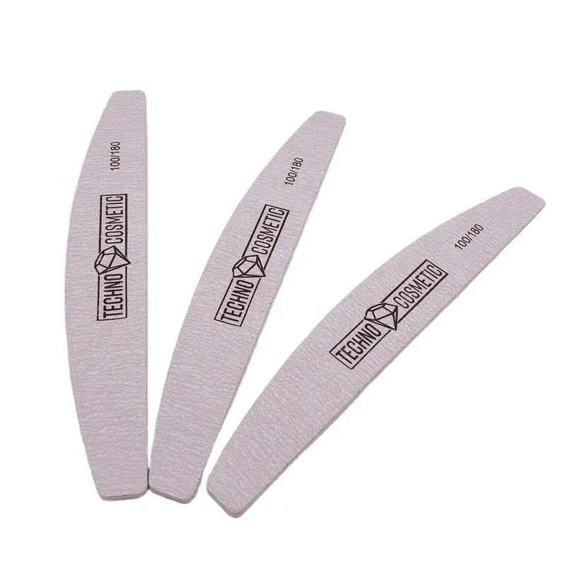 Professional Custom Double Side Disposable Nail File 100 180 Japan Sandpaper Nail File With Logo