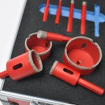 Professional Customized Diamond Hole saw tile drill bit kit for drill machine