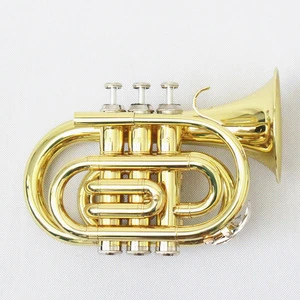 Professional High Quality Colored Pocket Trumpet Cheap (FPT-100L)