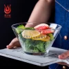 Professional Manufacture custom kitchen Heat-resistant Glass fruit salad Bowl