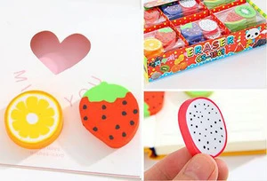Promotion Colour Novelty Fruit Shape Eraser