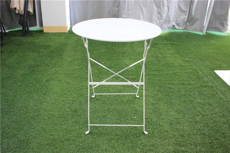 Promotional Top Quality Folding Camping Outdoor Steel Round Tea Table