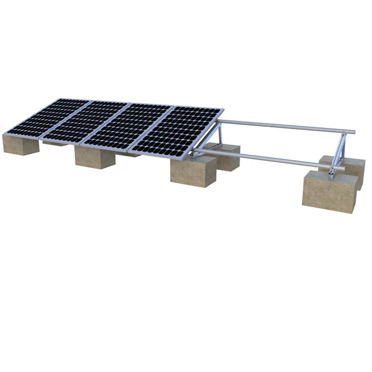 Pv Ballast Flat Roof Mount Solar Racking System