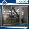 PVC or aluminum alloy profile beverage cooler glass door for freezer parts