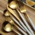 Import PVD Titanium plated gold spoons, gold flatware, gold cutlery from China