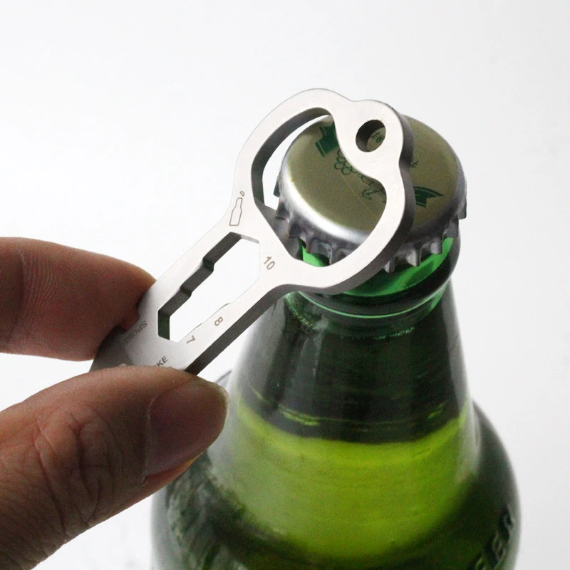 QingGear Multifunctional Pocket Tool Wrench Bottle Opener Nail Pull Spoke Pry Bar Emergency Outdoor Kit EDC Gift Gadget