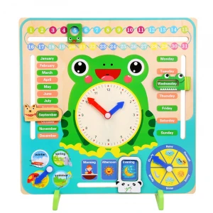 Quality Children know clock time clock calendar teaching aids kindergarten learning toys