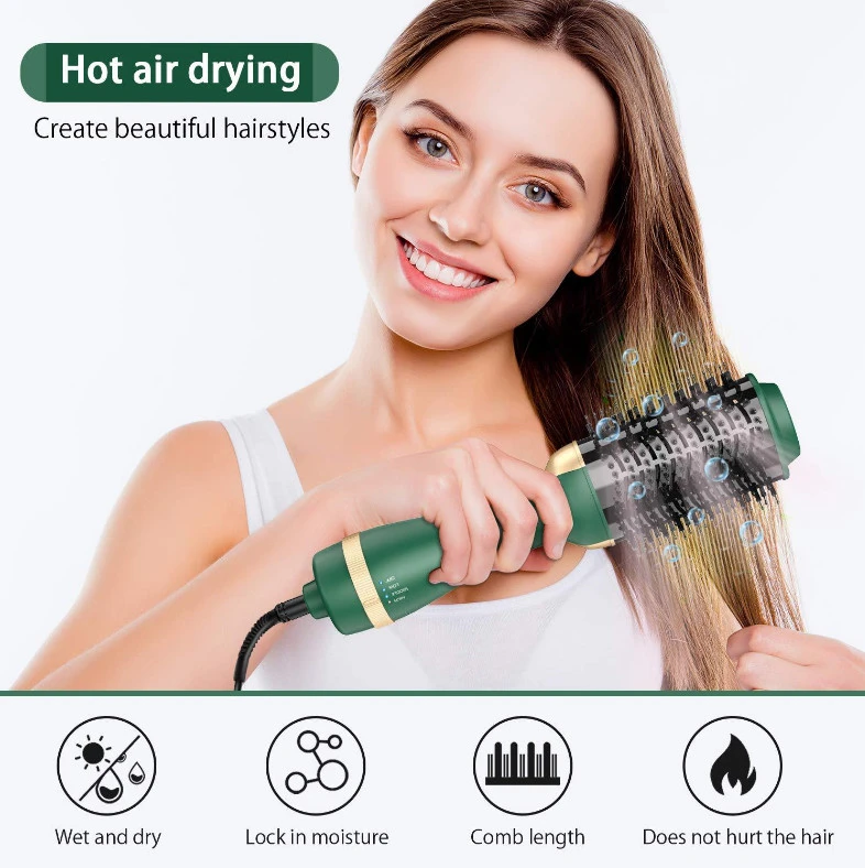 Quality Material 3 in 1 Hot Air Blow Dryer Brush Straightener Comb Electric Blow Dryer for styling and drying