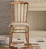 quality polished rose golden stainless steel luxury modern chiavari tiffany chair LQ-SSC001R