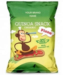 Quinoa Snack With Pizza Flavor Vegan And Gluten Free Certified Organic / Bio Private Label Made In EU
