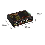 Rail Industrial switch 10/100Mbps 5 port ethernet industrial POE Switch support 45-54V power supply