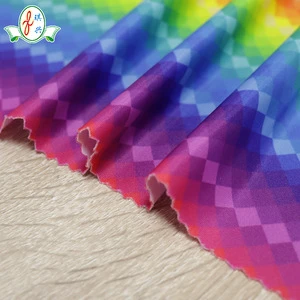 Rainbow colorful fashion design polyester spandex swimwear fabric