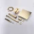 Import Rainfall Wall Mounted shower faucets brushed gold finish shower set luxurious brass shower bathtub tap from China