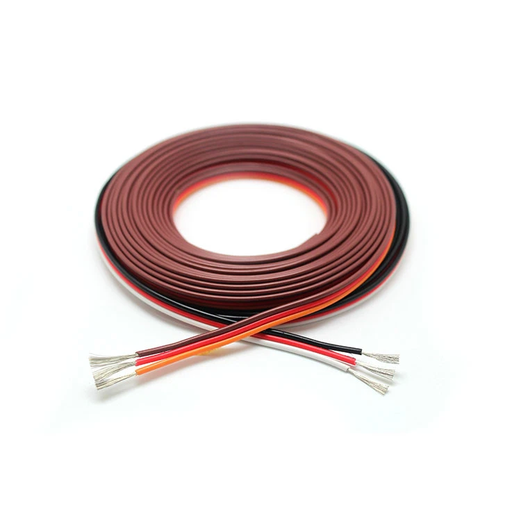 RC Flexible Straight Servo Motor Encoder Cable Lead Twisted 22AWG 60 cores Copper Wire Without Futaba Plug