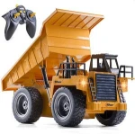 RC Metal Trucks Remote Control Construction Tractor Toys with Lights Sounds - Trucks for Kids Boys Girls Adults Children
