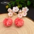 Import Real 925 Sterling Silver Pink Coral Drop Earrings White Pearl Pink Natural Shell Flower Dangle Earrings from China
