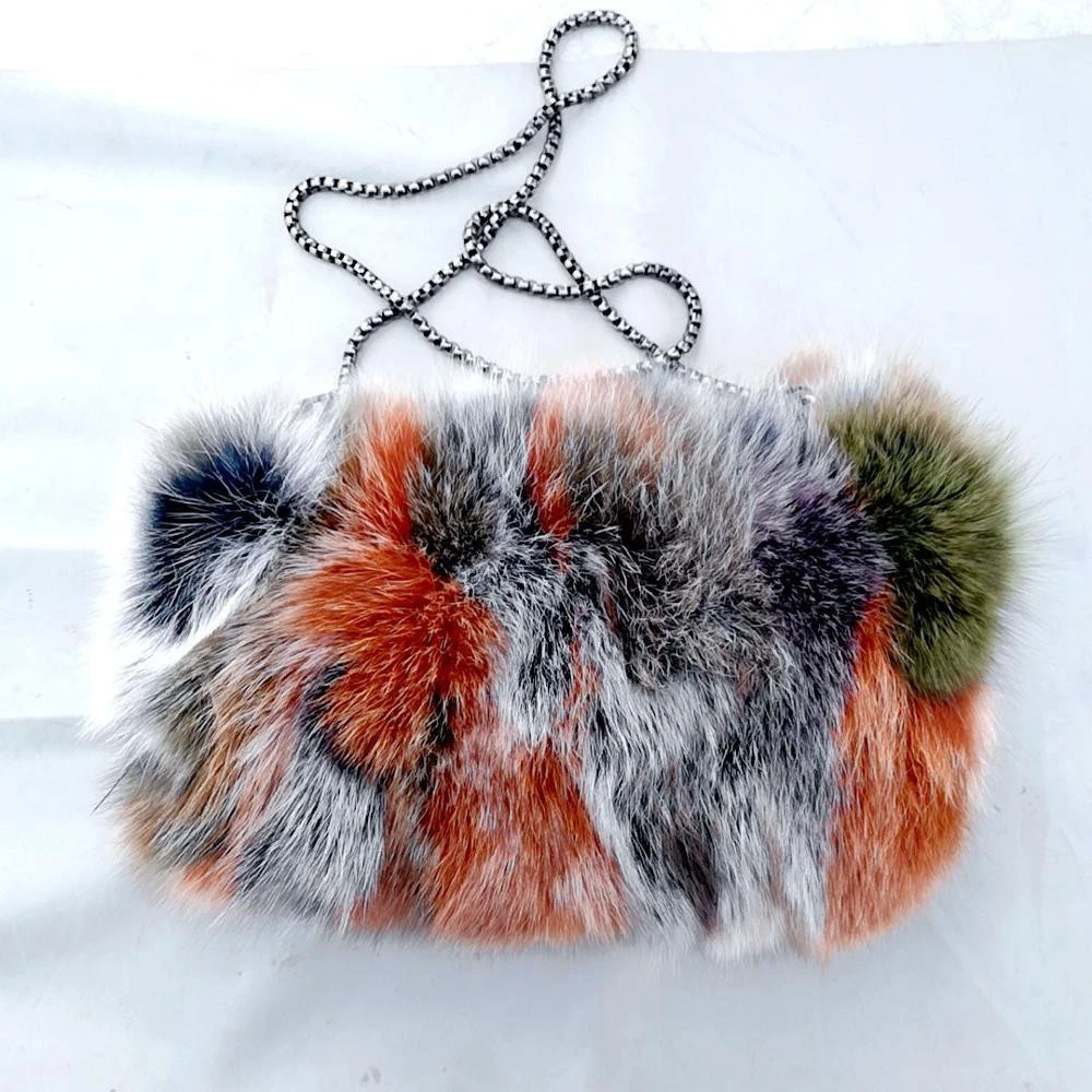 real fur Fashion hot selling leather fanny pack waist bag for women