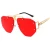 Import Rectangle Women Square Vintage Design Retro UV400 Eyewear Pink Rimless Sunglasses from China