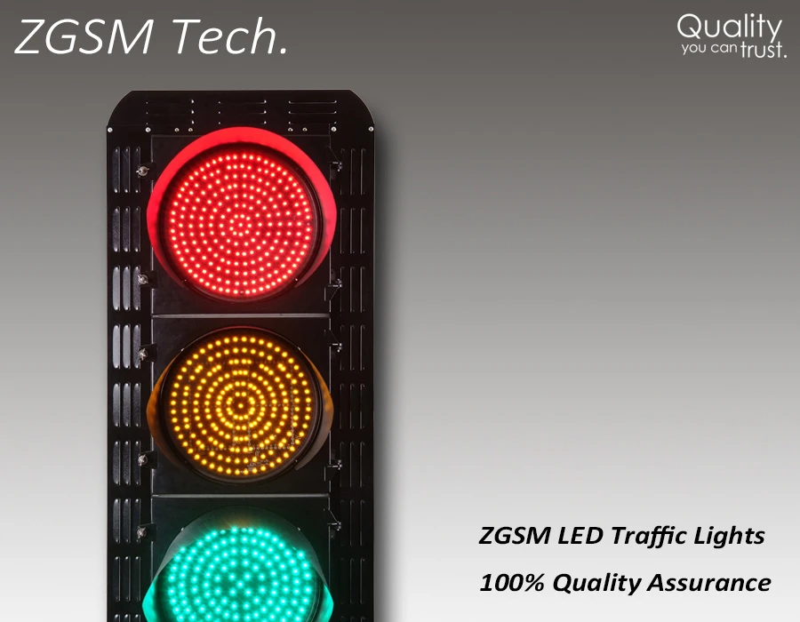 red  green  LED traffic light of 300 200mm for road system