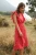 Import Red Loose Chiffon Polka Dot Dress Women from China
