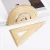 Import Retro Golden Brass Semicircular Protractor Metal Triangular Ruler Creative Stationery from China