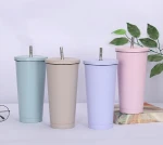 Reusable spill proof double walled caffe cups vacuum insulated personalized tumblers