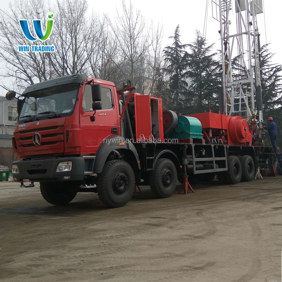 RG Truck mounted Mechanical Mobile 1500m Water Well Bore Hole Oil Drilling Rig FactoryPrice