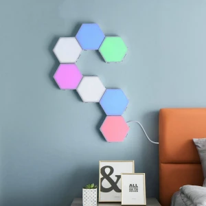 RGB Color LED lights DIY Quantum Light Touch Sensitive Sensor Modular Hexagonal Wall Lamp Novelty Creative Decoration led night