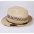 Import Roll up short brim plain pattern solid straw fedora hats from China